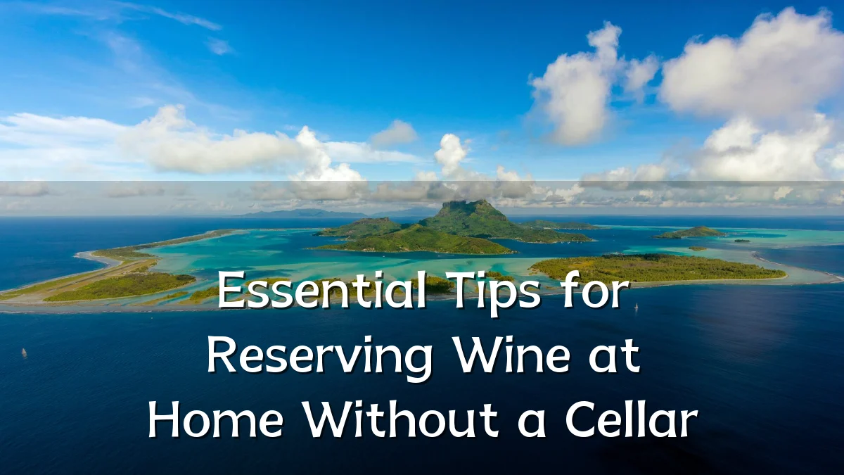 Essential Tips for Reserving Wine at Home Without a Cellar
