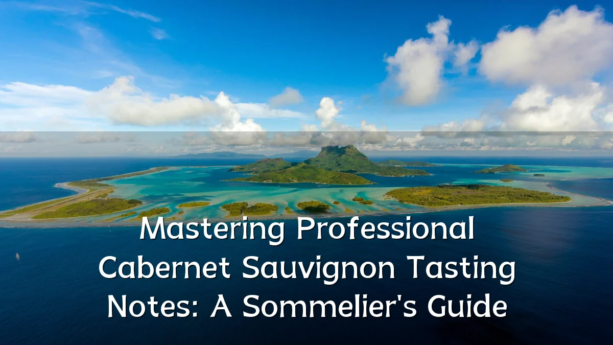 Mastering Professional Cabernet Sauvignon Tasting Notes: A Sommelier's Guide