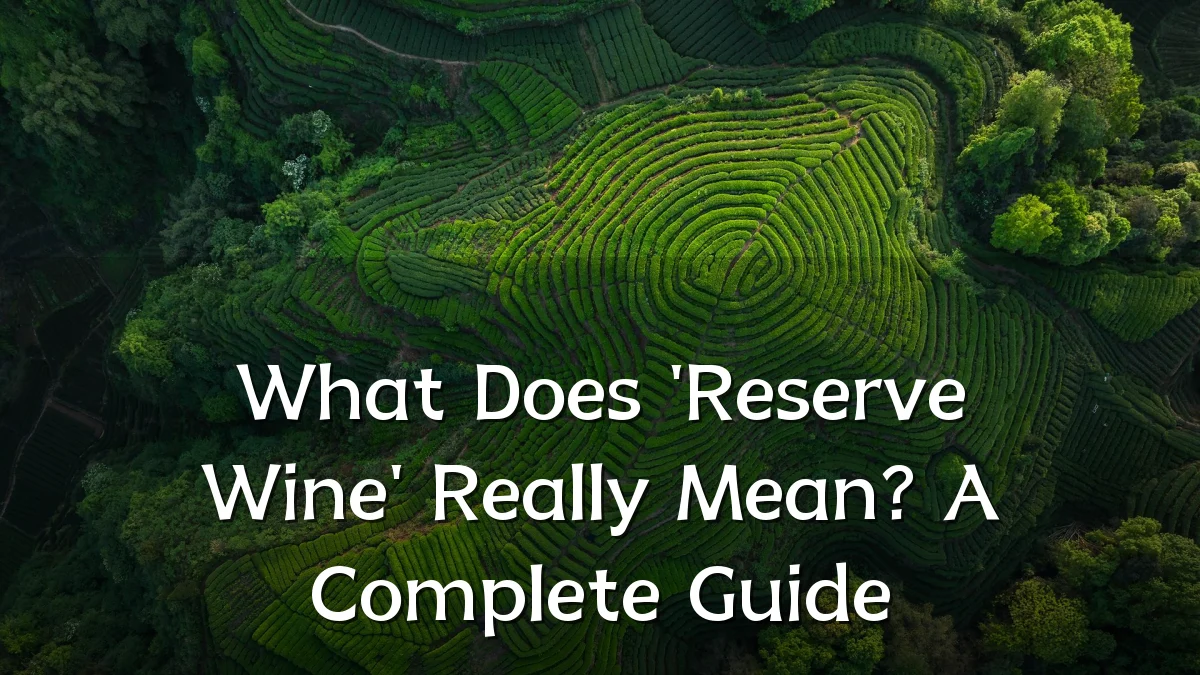 What Does 'Reserve Wine' Really Mean? A Complete Guide