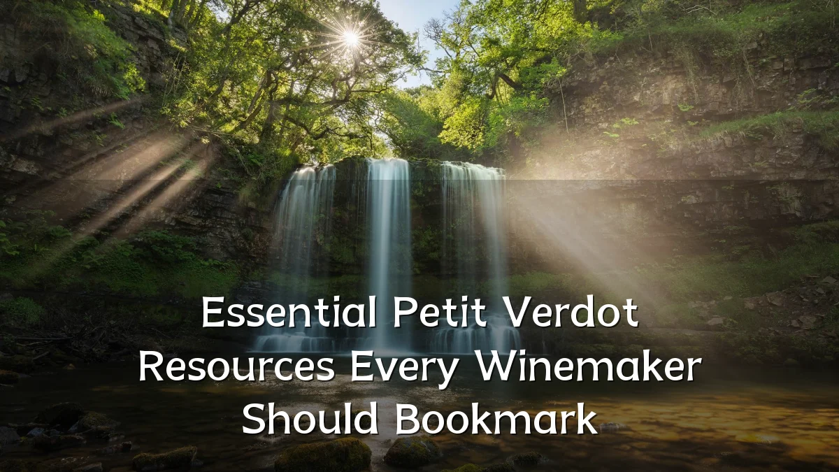 Essential Petit Verdot Resources Every Winemaker Should Bookmark