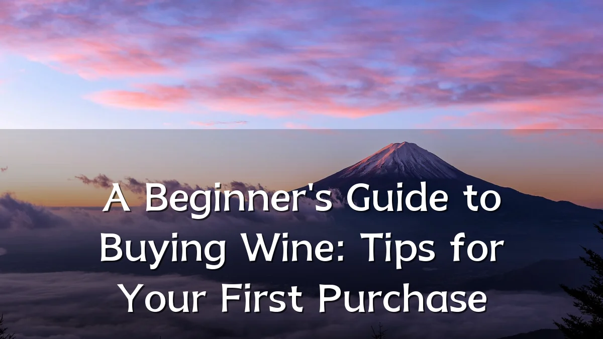 A Beginner's Guide to Buying Wine: Tips for Your First Purchase