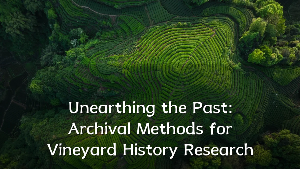 Unearthing the Past: Archival Methods for Vineyard History Research