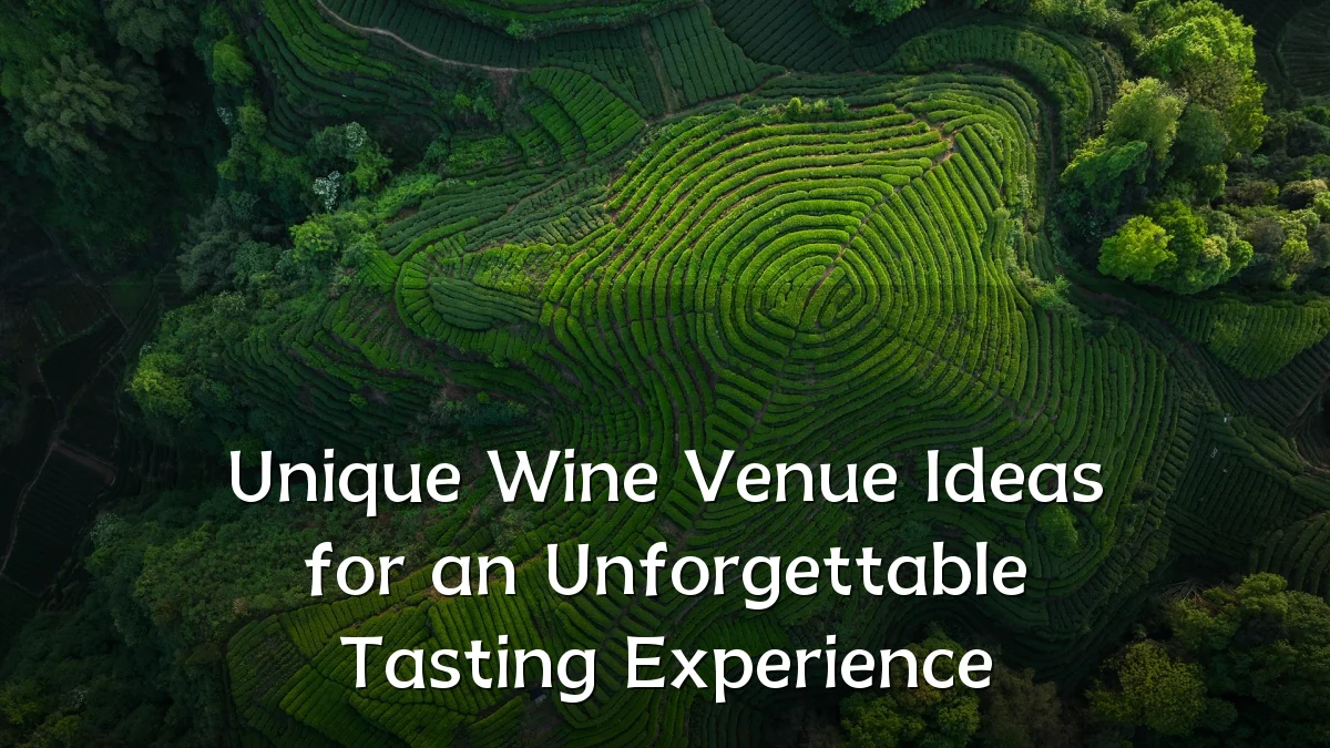 Unique Wine Venue Ideas for an Unforgettable Tasting Experience